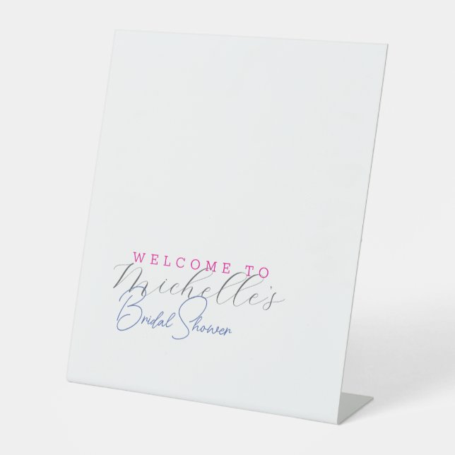 Signe De Table Fête des mariées minimaliste (Recto)