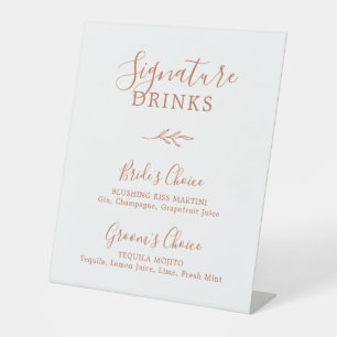 Signe De Table Feuille minimale   Terracotta Orange Signature Boi