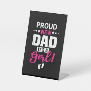Signe De Table Fier Nouveau Papa C'est une fille
