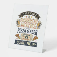 Films d'horreur Pizza Bière Drôle Halloween_1