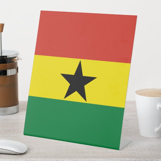 Signe De Table Flag du Ghana (In SItu)