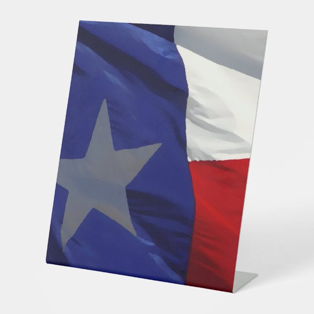 Signe De Table Flag of Texas Pop Art (Recto)