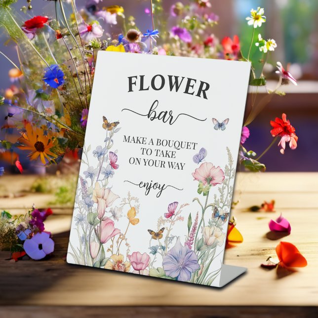 Signe De Table Fleur Bar Cadeau de Mariage (Créateur téléchargé)