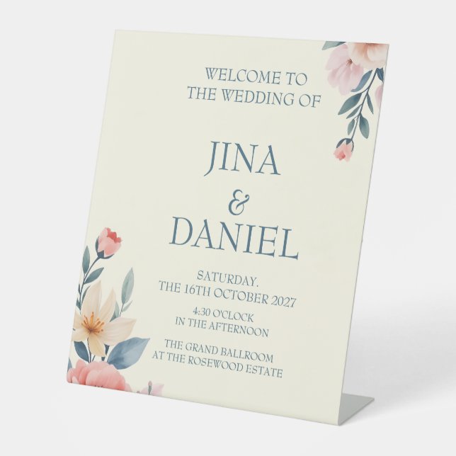 Signe De Table Fleur bouillante (Recto)