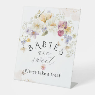 Signe De Table Fleur Fleur sauvage Russe Baby shower doux et doux