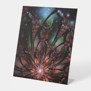 Signe De Table Fleur imaginaire fractale douce et tendresse invit