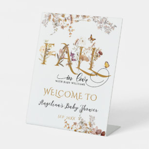 Signe De Table Fleur sauvage Fall in Love Elegant Baby shower wel