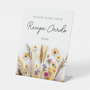 Signe De Table Fleur sauvage Laissez votre carte de recette ici