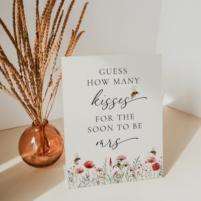 Signe De Table Fleur sauvage Signifie Être Combien De Baisers (Créateur téléchargé)