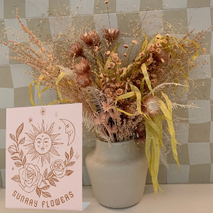 Signe De Table Fleuriste du Marché des Fermiers Roses Soleil Lune