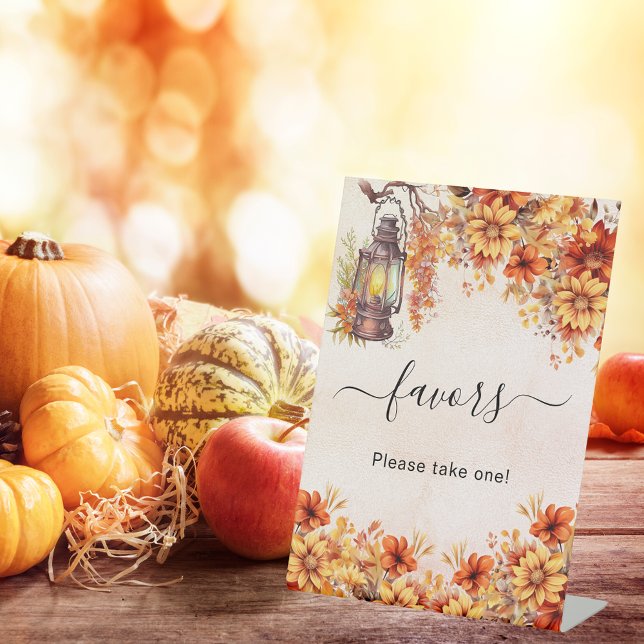 Signe De Table Fleurs d'automne orange faveur (Créateur téléchargé)