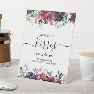 Signe De Table Fleurs Marsala Combien De Baisers Sont Dans Le Jar