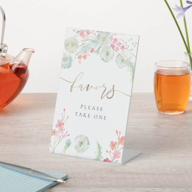 Signe De Table fleurs sauvages faveurs guéridon (In SItu)