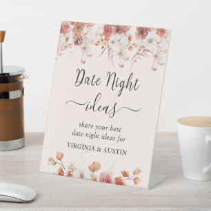 Signe De Table Floral Automne Fête des mariées Date Nuit Idées Si