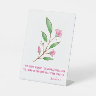 Signe De Table Floral la Parole de Dieu