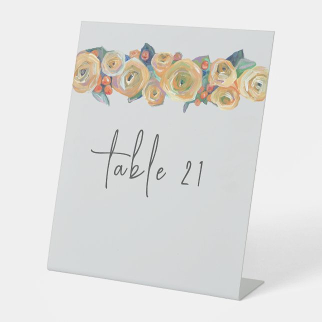 Signe De Table Flore simple (Recto)
