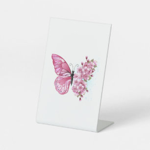 Signe De Table Flower Butterfly