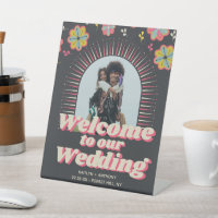 Flower Power 70's Retro Super Mariage Welcome