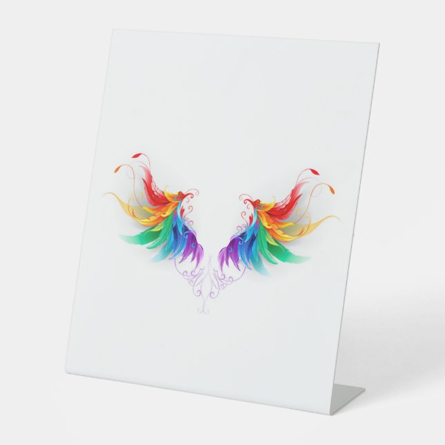 Signe De Table Fluffy Rainbow Wings (Recto)