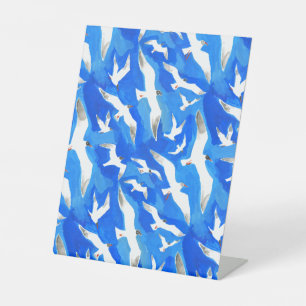 Signe De Table Flying seagulls on sky blue