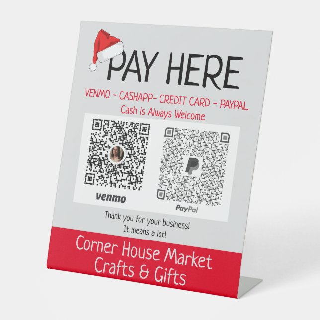 Signe De Table Foire artisanale de Noël sur mesure Idées Payez ic (Recto)