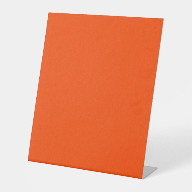 Signe De Table Fond orange texturé calme et simple (Recto)