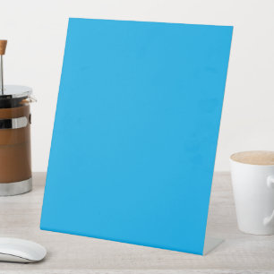 Signe De Table Fond uni bleu cyan Style minimaliste d'été