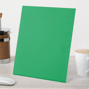 Signe De Table Fond vert uni