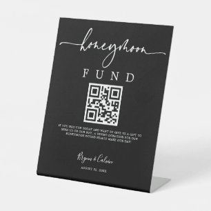 Signe De Table Fonds Lune de Miel Signé Réception de Mariage Don