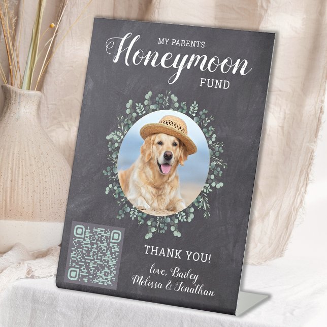 Signe De Table Fonds pour lune de miel pour chien Mariage personn (Créateur téléchargé)