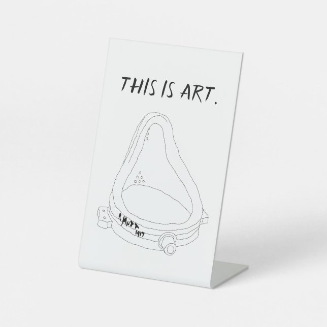 Signe De Table Fontaine de Marcel Duchamp R.Mutt 1917 (Recto)