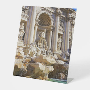 Signe De Table Fontaine de Trevi Rome Photographie