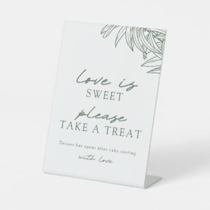 Signe De Table Forest Green Simple Amour Botanique Est Doux