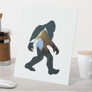 Signe De Table Forêt de nuit Bigfoot