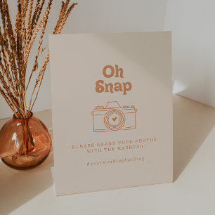 Signe De Table Formal Simple Terracotta Oh Snap Mariage Hashtag