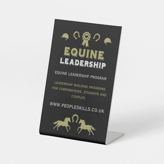 Signe De Table Formation au leadership équin (Recto)