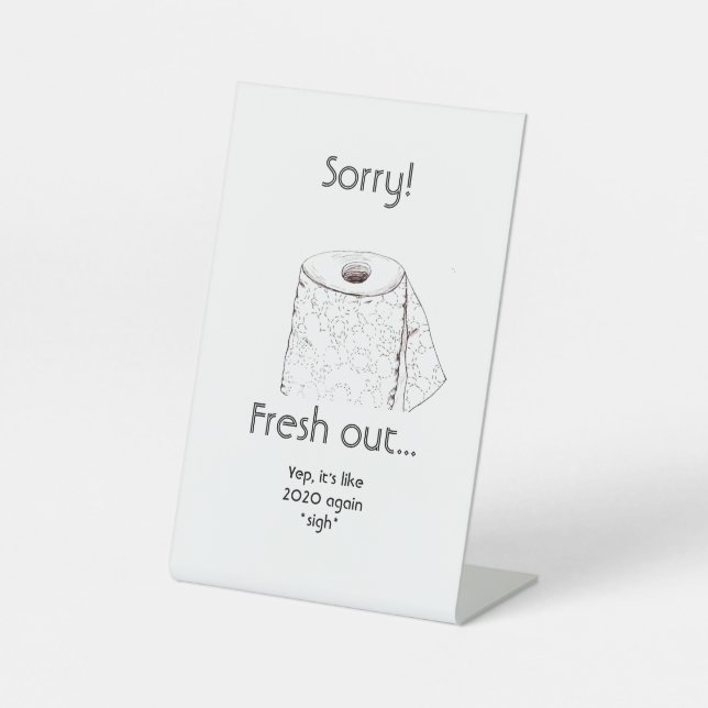 Signe De Table Fraîche à partir de papier toilette (Recto)