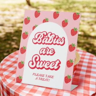 Signe De Table Fraise Berry Sweet Baby shower Favoriser