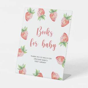 Signe De Table fraise - livres pour bébé
