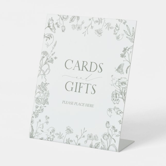 Signe De Table Français Sage Green Fête des mariées victorienne C (Recto)