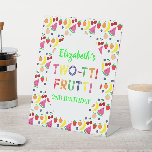 Signe De Table Fruit Deux-tti Frutti 2e anniversaire (In SItu)