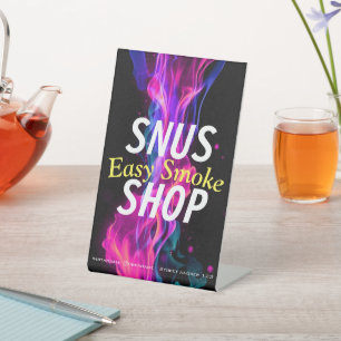 Signe De Table Fumée Vape Boutique Fournitures d'affaires Jardin 