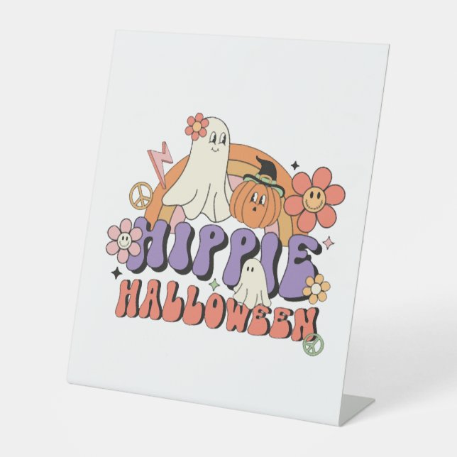 Signe De Table Fun Halloween Designs Hippie Halloween Retro (Recto)