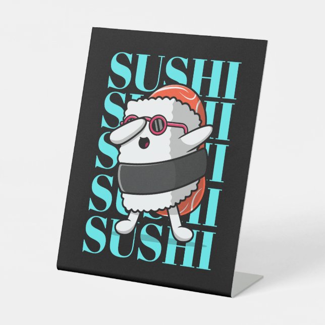 Signe De Table Fun Kawaii Sushi Dab (Recto)