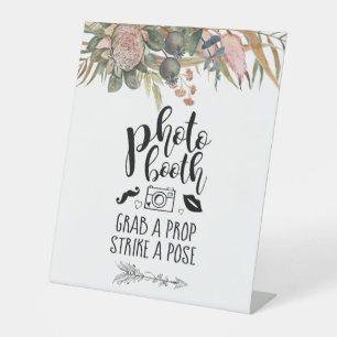 Signe De Table Fun Photo Booth Bohemian Floral Mariage Personnali
