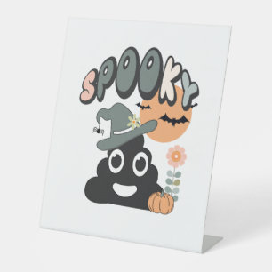 Signe De Table Funny Humour de salle de bain mignon Rétro Hallowe