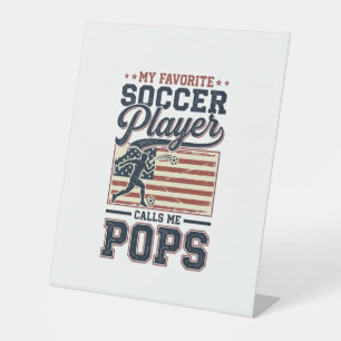 Signe De Table Funny Soccer Pops Conception de T-shirt avec Gravu