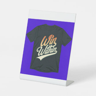 Signe De Table "Gagnez à l'intérieur."