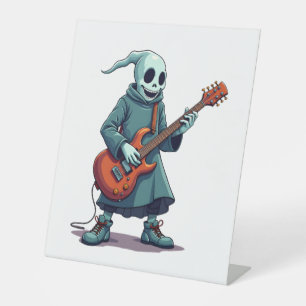 Signe De Table Ghost Jouer Guitare - Musique Éffrayante Halloween