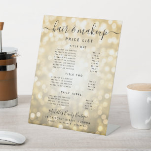 Signe De Table Glam Gold Parties scintillant Lights Salon Prix Me